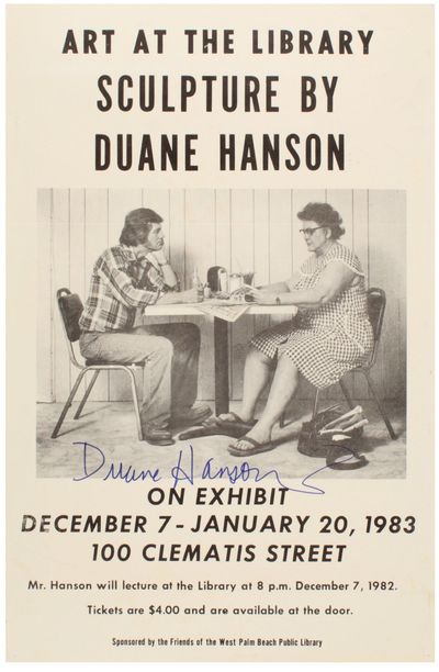 Art at the Library: Sculpture by Duane Hanson (Signed Exhibition Poster)