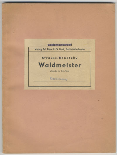 Waldmeister [Piano-vocal score]