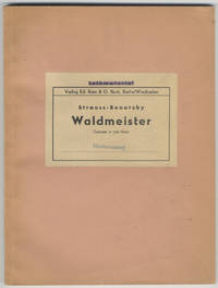 Waldmeister [Piano-vocal score]