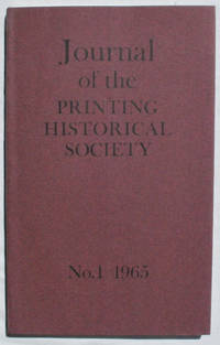 Journal of the Printing Historical Society, No. 1, 1965