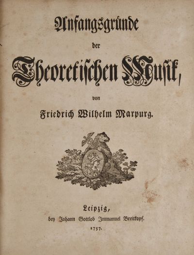 Anfangsgründe der Theoretischen Musik