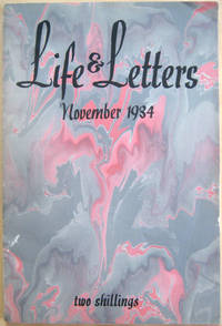 Life and Letters: Vol. XI. No. 59 November 1934