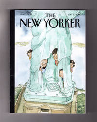 The New Yorker - July 2, 2018. "Yearning to Breathe Free" Cover. Science of Pain; Channelling Middle School; Little St. Don; Far Right vs Free Speech; Tasmanian Tiger; Philosophy Illustrated; Terrance Hayes; Ojai Festival; Jackie Sibblies Drury