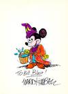 Mickey Mouse Drawing as the Sorcerer's Apprentice