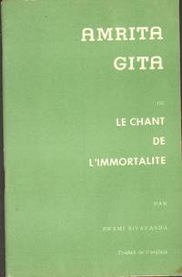 cover of AMRITA GITA Ou Le Chant De L'Immortalité