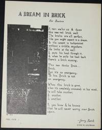 A DREAM IN BRICK by Ratch, Jerry - 1970