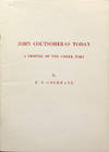 John Coutsoheras Today; A Profile of the Greek Poet