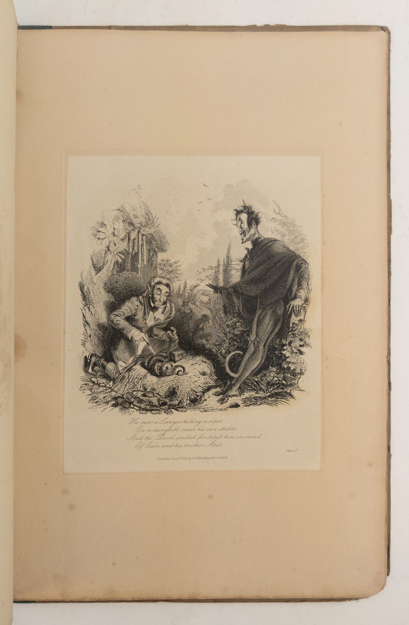 TEN ETCHINGS ILLUSTRATIVE OF THE DEVIL'S WALK by Landseer, Thomas