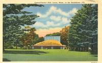 Opera-Concert Hall, Lenox, Mass, in the Berkshires, unused linen Postcard