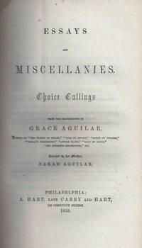 Essays and Miscellanies. Choice Cullings Selected by her Mother.