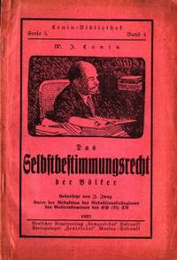 Das Selbstbestimmungsrecht der Völker.