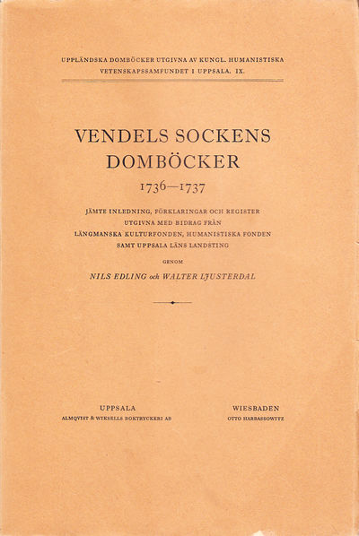 Vendels sockens domböcker 1736-1737 jämte…