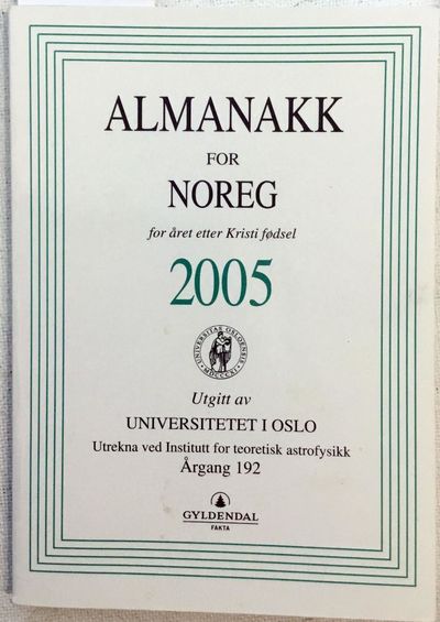 For året etter Kristi Fødsel 2005. Utrekna ved…