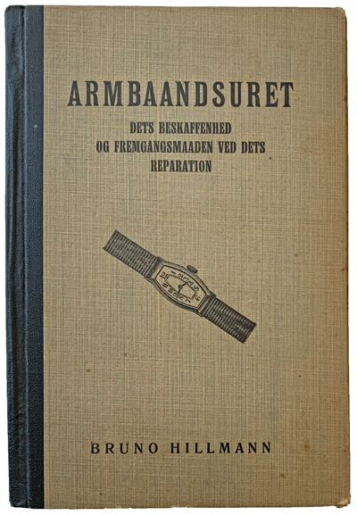 Copenhagen:: Forbundet af Urmagersvende, 1927., 1927. Sm. 8vo. 44 pp. 55 illus. Black cloth-backed b...