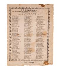 Soliloquy of Prof John W Webster, After the Murder of Dr Geo Parkman.