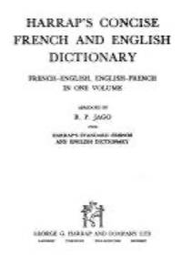 Harrap's concise French and English dictionary