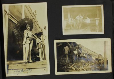[Vernacular Photo Album and Scrapbook Documenting the Travel and Activities of Strout's Military Hussar Band, a Notable Early 20th-Century Sideshow Band]