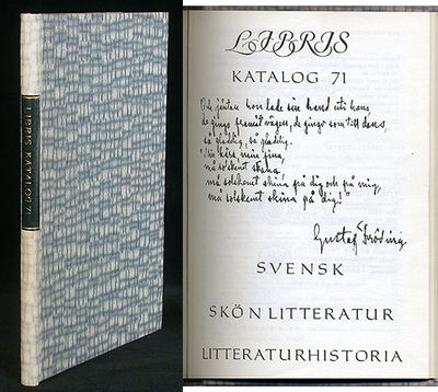 Libris antikvariatet. Katalog 71. Svensk…
