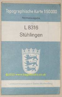 L8316 Stühlingen. Topographische Karte 1:50000 Normalausgabe