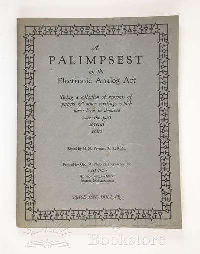 Boston: Geo. A Philbrick Researches, 1955. First Edition. Softcover. Very Good/No dust jacket as iss...