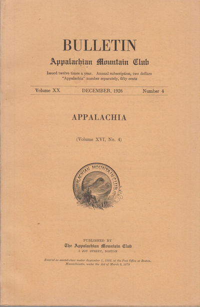 Appalachia Vol. XX December 1926