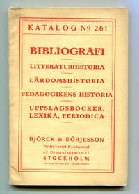 Björck & Börjesson. Katalog 261. Bibliografi -…