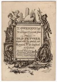 Business Card Advertising Art Conservation Services in 1827 London