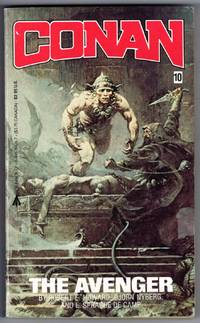 CONAN THE AVENGER #10 (Frank Frazetta Cover, front and back) by Howard, Robert E.;  Nyberg,Bjorn; Sprague, L.; De Camp - 1985