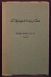 Proceedings of the Annual Meeting of the Philosophical Society of Texas-- Austin Decemeber 5th, 1941