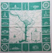 A Map of the District of Columbia and the Surrounding Country. by [Washington, DC.]   [Handkerchief Map.]   Burrage, Mildred G - 1933.