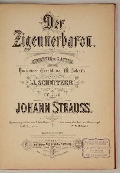 Der Zigeunerbaron [Piano-vocal score]