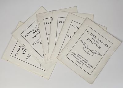 Six Issues of British Flying Saucer Bureau Sighting Bulletin