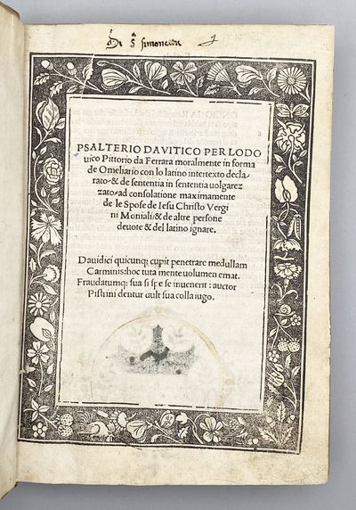 Psalterio Davitico...con lo latino...