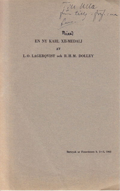 En ny Karl XII-medalj. Särtryck ur Fornvännen h.…