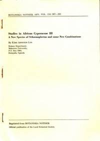 Studies in African Cyperaceae III. A New Species…