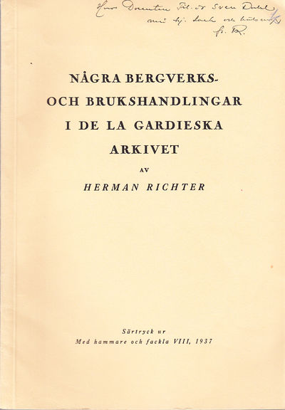 Några bergverks- och brukshandlingar i De la…