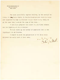 Excellent Letter from the American Architect and Designer, Opining: