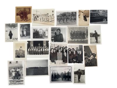 Collection of black-and-white silver gelatin photographs documenting the service of American women i...