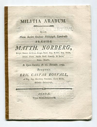 Militia arabum. A.a.