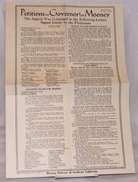 image of Petitions to Governor for Mooney. The appeal was contained in the following letters, signed jointly by the petitioners