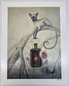 ORIGINAL PRINT TITLED "BLIND FISHERMAN" [Signed]