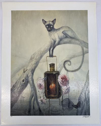 ORIGINAL PRINT TITLED "BLIND FISHERMAN" [Signed]