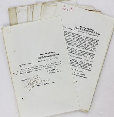 [Group of General Orders Issued from Various Offices Stationed at Union Headquarters at New Berne, North Carolina During the Civil War]