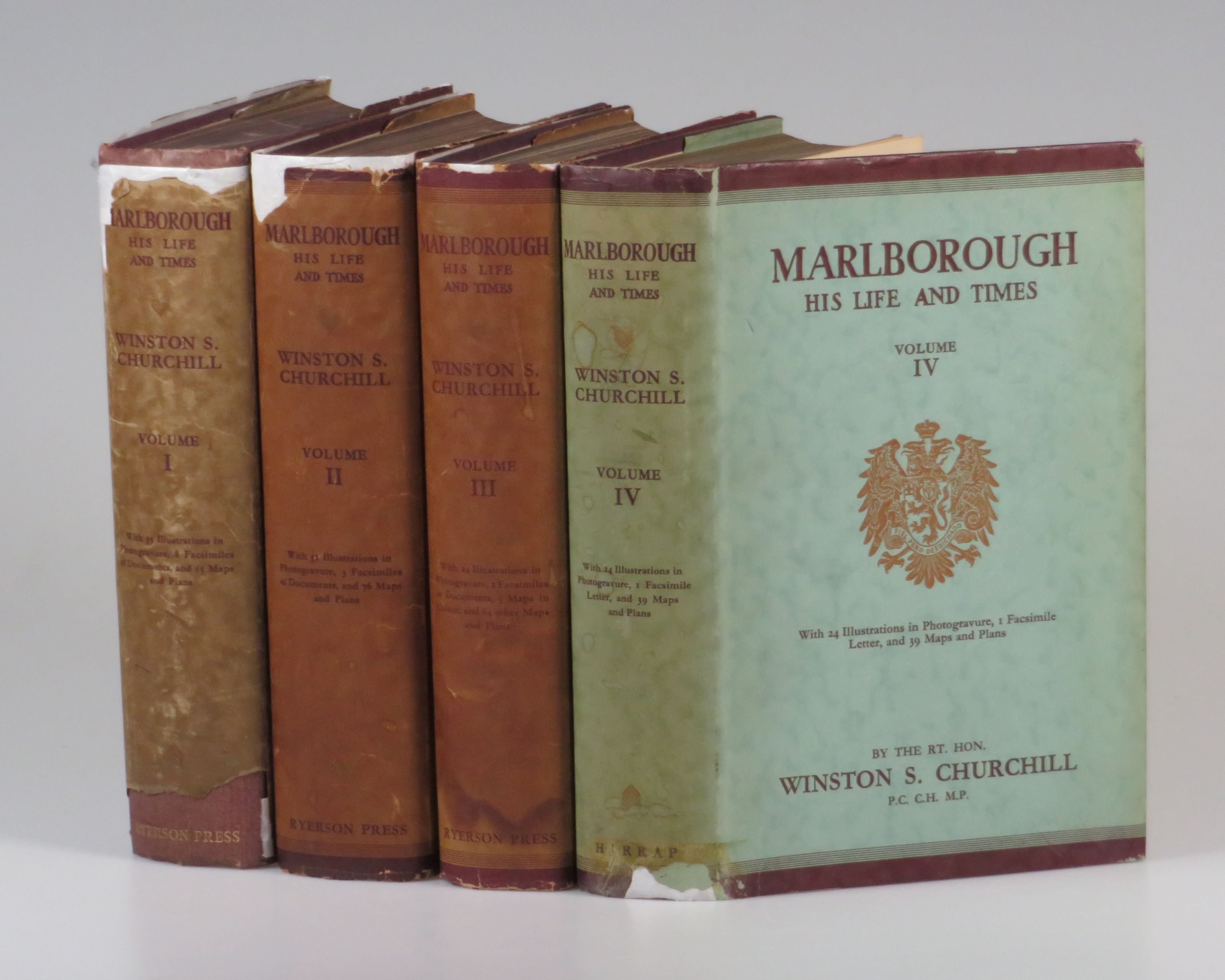 洋書 CANNED FOODS  HERSOM&HULLAND CHURCHILL Marlborough: His Life and Times, a full set of all four