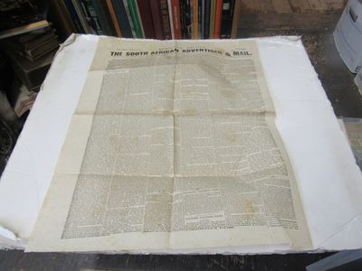 Broadside South African Advertiser Printed on Board Ship, Civil War Content