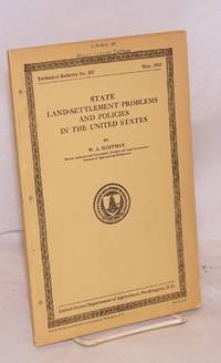 State land-settlement problems and policies in the United States