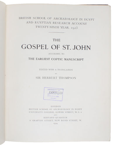 The Gospel of St. John According to the Earliest Coptic Manuscripts. (photo 2)