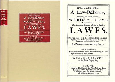 Nomo-Lexikon [Lexicon]: A Law Dictionary. Interpreting Such Difficult