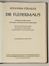 Die Fledermaus Operette in drei Akten von Karl Haffner und Richard Genee nach dem französischen des Meilhac und Halévy neu bearbeitet von Wilhelm Neef. [Piano-vocal score]