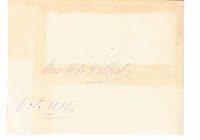 British-born actress MRS. G.H. GILBERT'S AUTOGRAPH penned and dated on card stock.